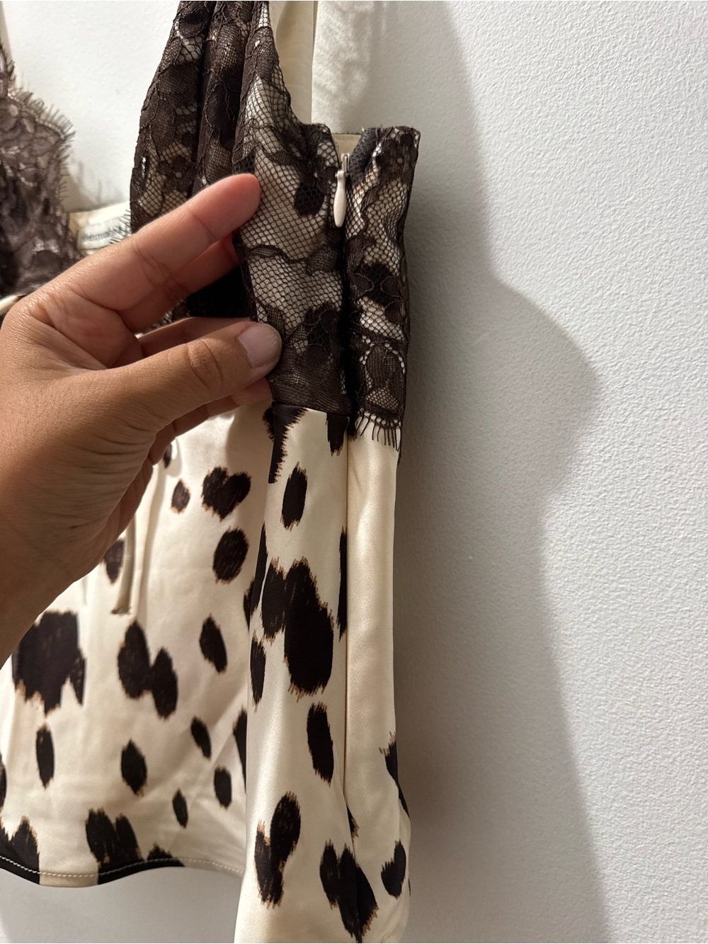 Abercrombie & Fitch Brown Lace-Trim Animal Print Cami - Picture 3 of 5